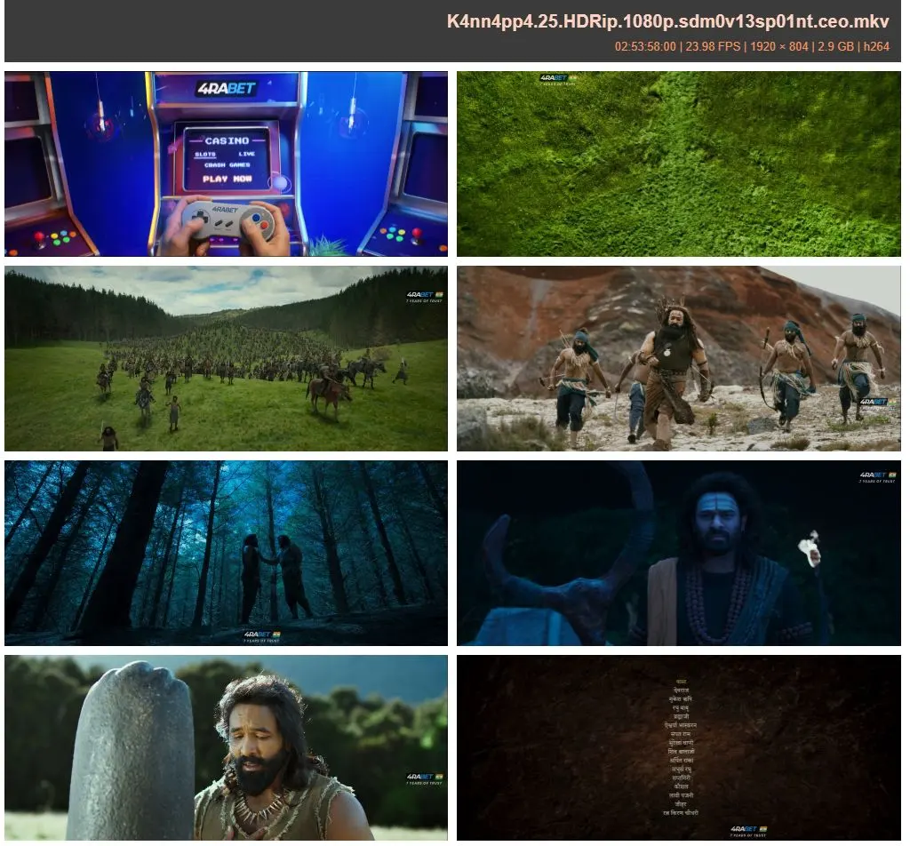 Kannappa 2025 Full Movie Download Free HDRip