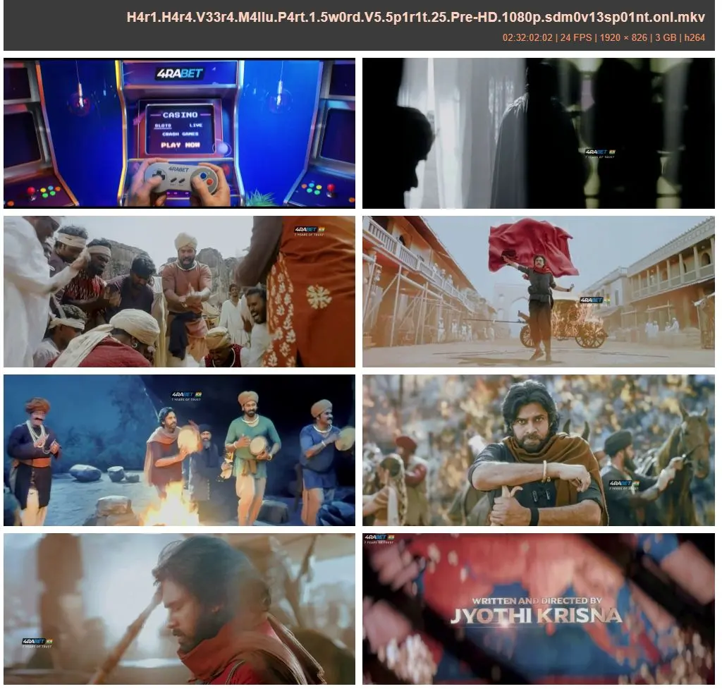 Hari Hara Veera Mallu Part 1 Sword Vs Spirit 2025 Full Movie Download Free Pre-HD [Hindi 2.0]